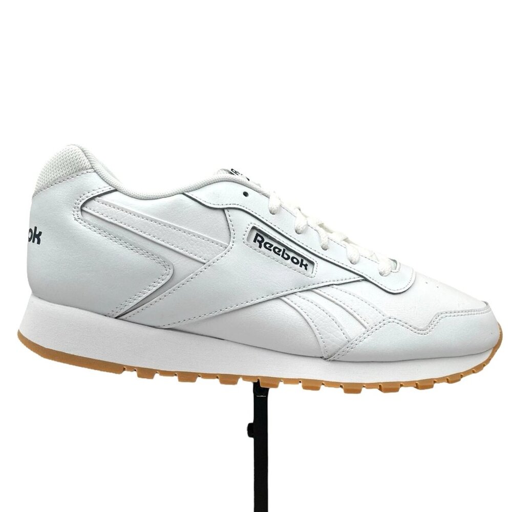 Reebok Glide Mens Casual Athletic Sneakers Size 11 Solid White Classic Style